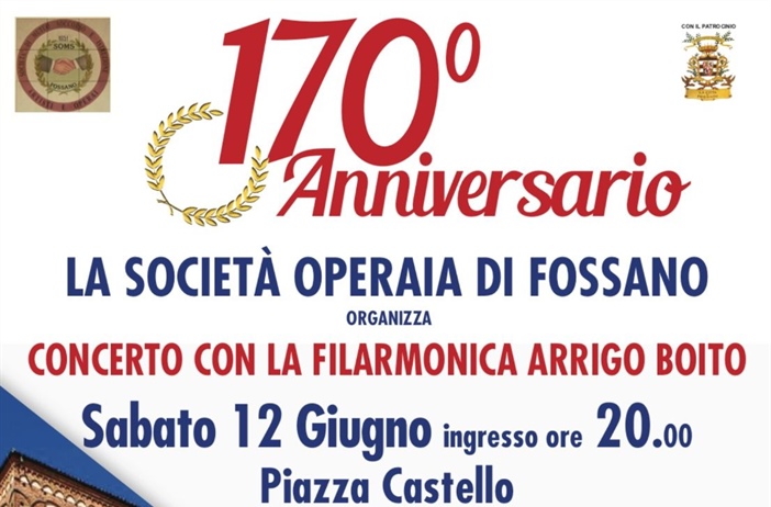 La Soms di Fossano festeggia 170 anni