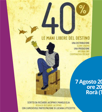 “40% - Le mani libere del destino”: la Cooperativa Arcobaleno racconta...