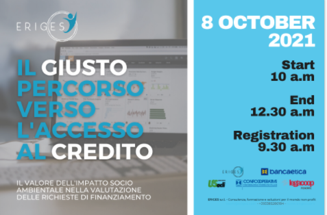 Il giusto percorso verso l’accesso al credito: convegno l’8 ottobre