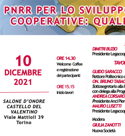 “Pnrr per lo sviluppo delle imprese cooperative: quali opportunità?”....