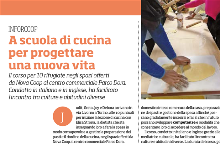 Inforcoop Ecipa, una scuola di cucina per donne rifugiate