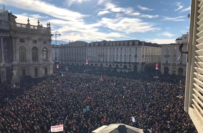 TAV, FLASH MOB a Torino 12 gennaio