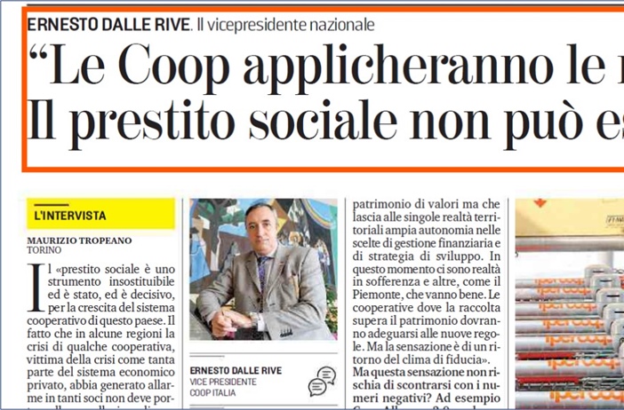 Intervista sul Prestito Sociale